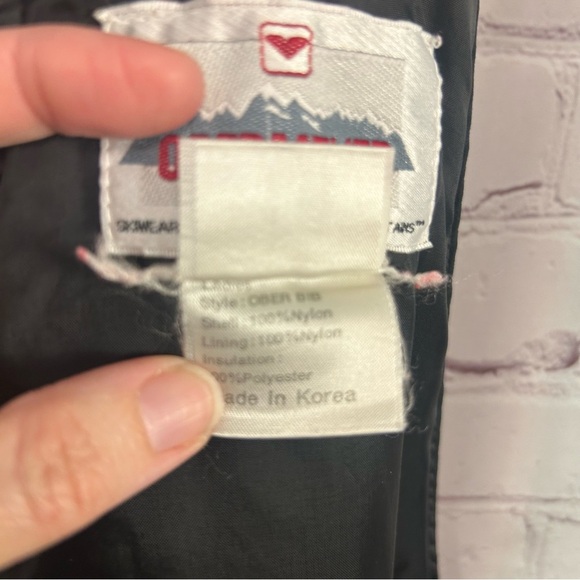 Obermeyer black full length "Ober bibs" nylon lined overalls size 18 ladies plus - Picture 9 of 11